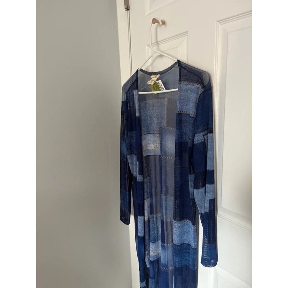 NYO Sheer cardigan size large nwt